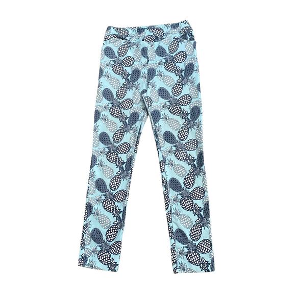 JEAN-PIERRE KLIFA Womens Size Medium Pull On Slim Leg High Rise Pineapple Pants - Picture 1 of 7